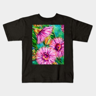 Gum flowers - Australian art Kids T-Shirt